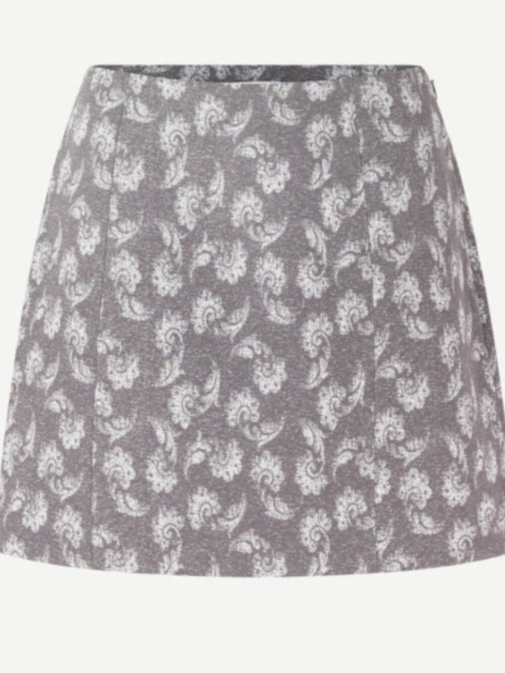SAMSOE SAMSOE Elin Mini Skirt in Taupe Paisley Medium Minimalist Neutral